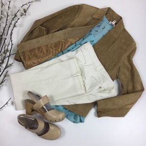 Horny Toad White Trouser Cotton Blend Pants